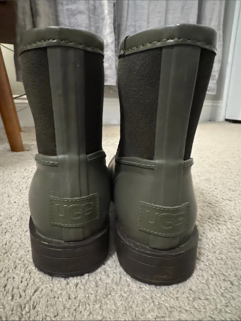 UGG Green Short Waterproof Ankle Boots - Picture 3 of 13